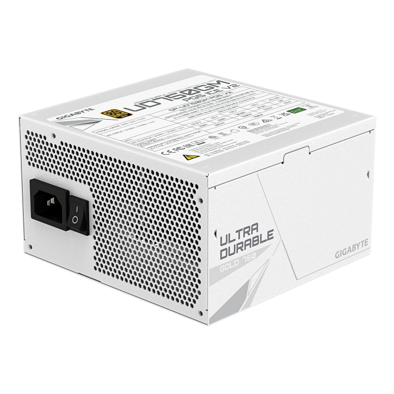FUENTE DE PODER GIGABYTE (GP-UD750GM PG5 ICE) 750W,MODULAR,PCI-E GEN5,16PINS,80 PLUS GOLD,BLANCO image 4
